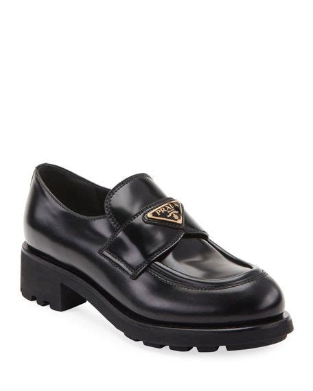 prada high moccasins|prada slippers.